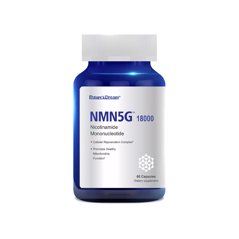 Nature's Dream NMN5G 18000 Dietary Supplement Resveratrol, NAD+ and Nicotinamide Mononucleotide, NMN5G 60 capsule/bottle
