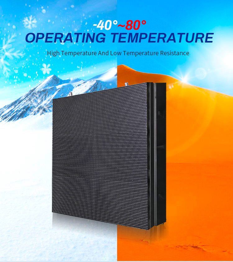 Outdoor Full Color LED Display Screen – High Brightness Iron Cabinet for Advertising