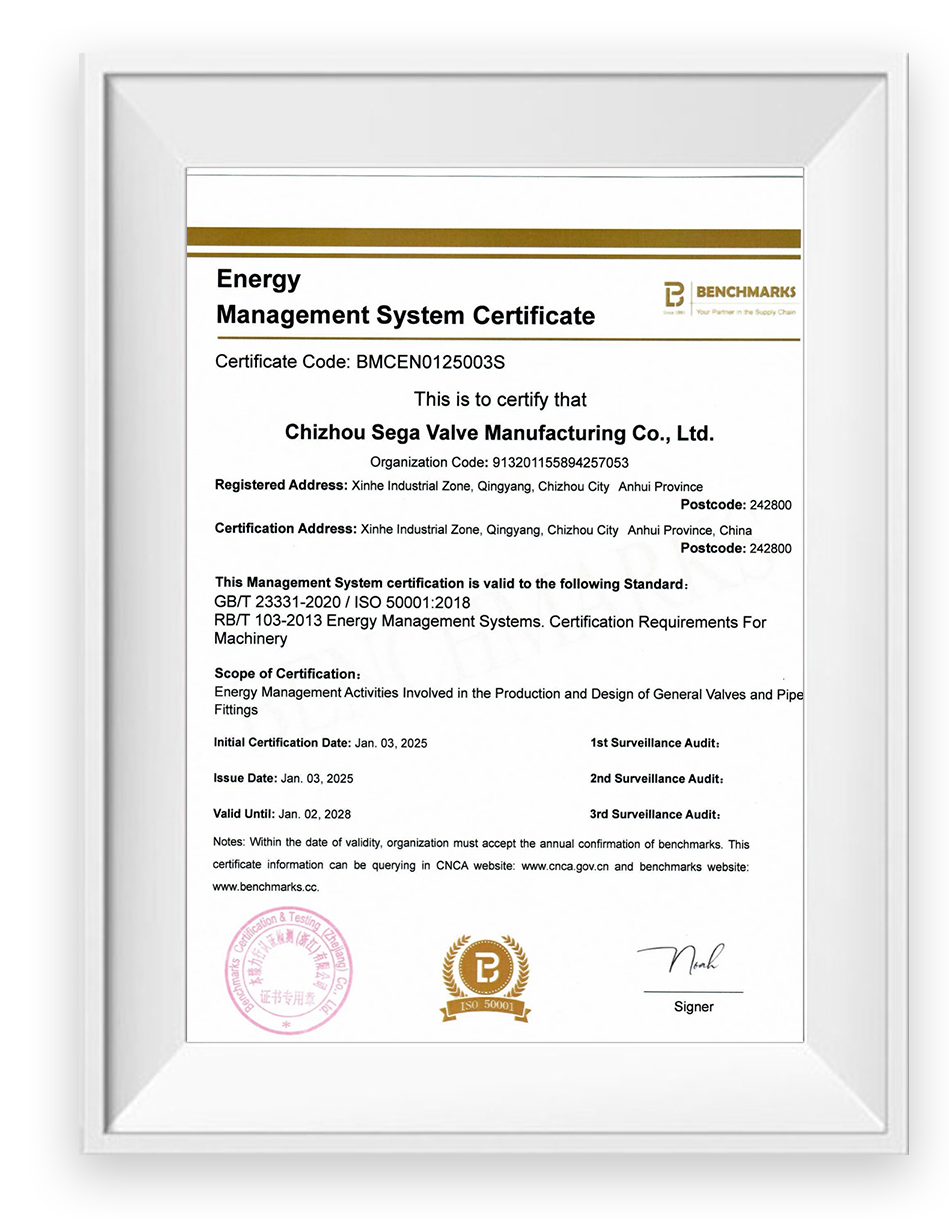 Energy Management System Certificate