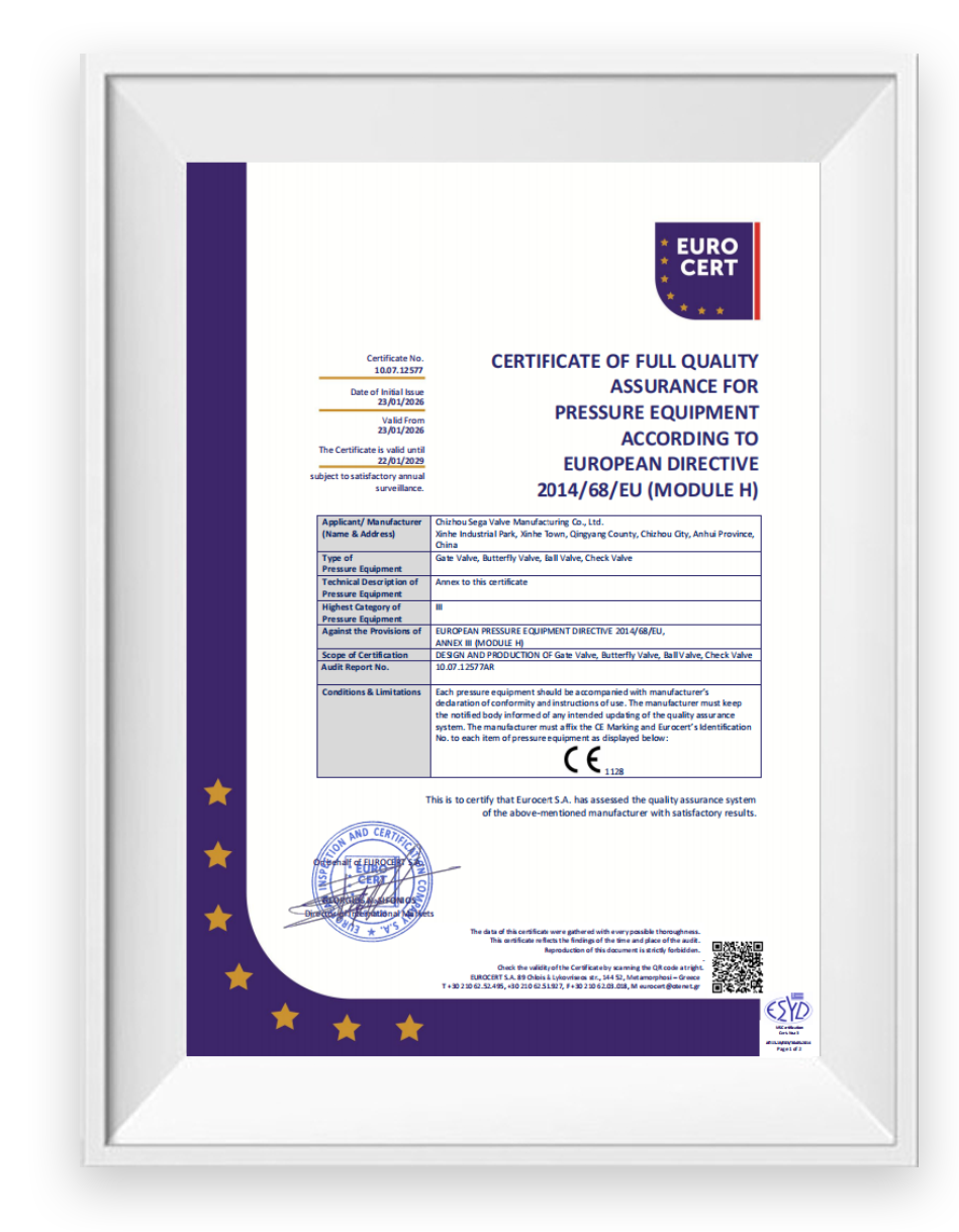 CE CERTIFICATE