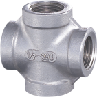 Stainless Steel Female Thread 4-way Cross