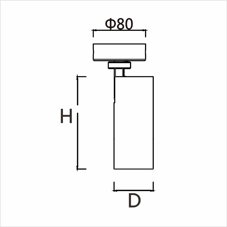 IBDL235 Surface mounted ceiling spotlight