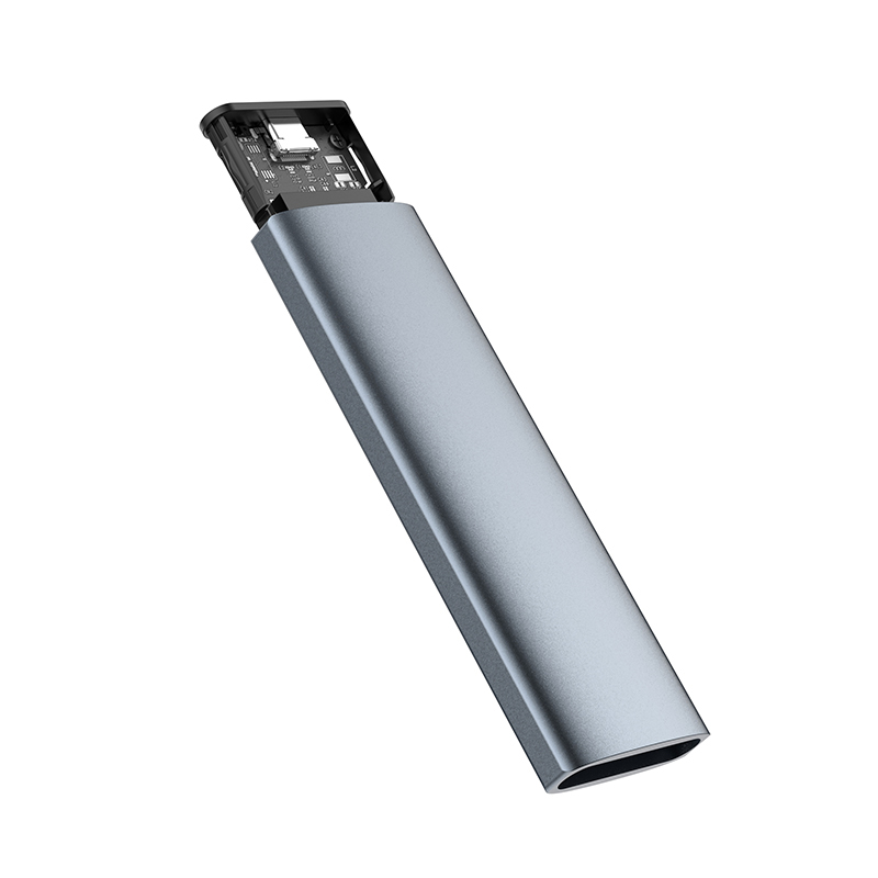 SS7217: Tool-free design M.2 NVMe&SATA two protocols enclosure