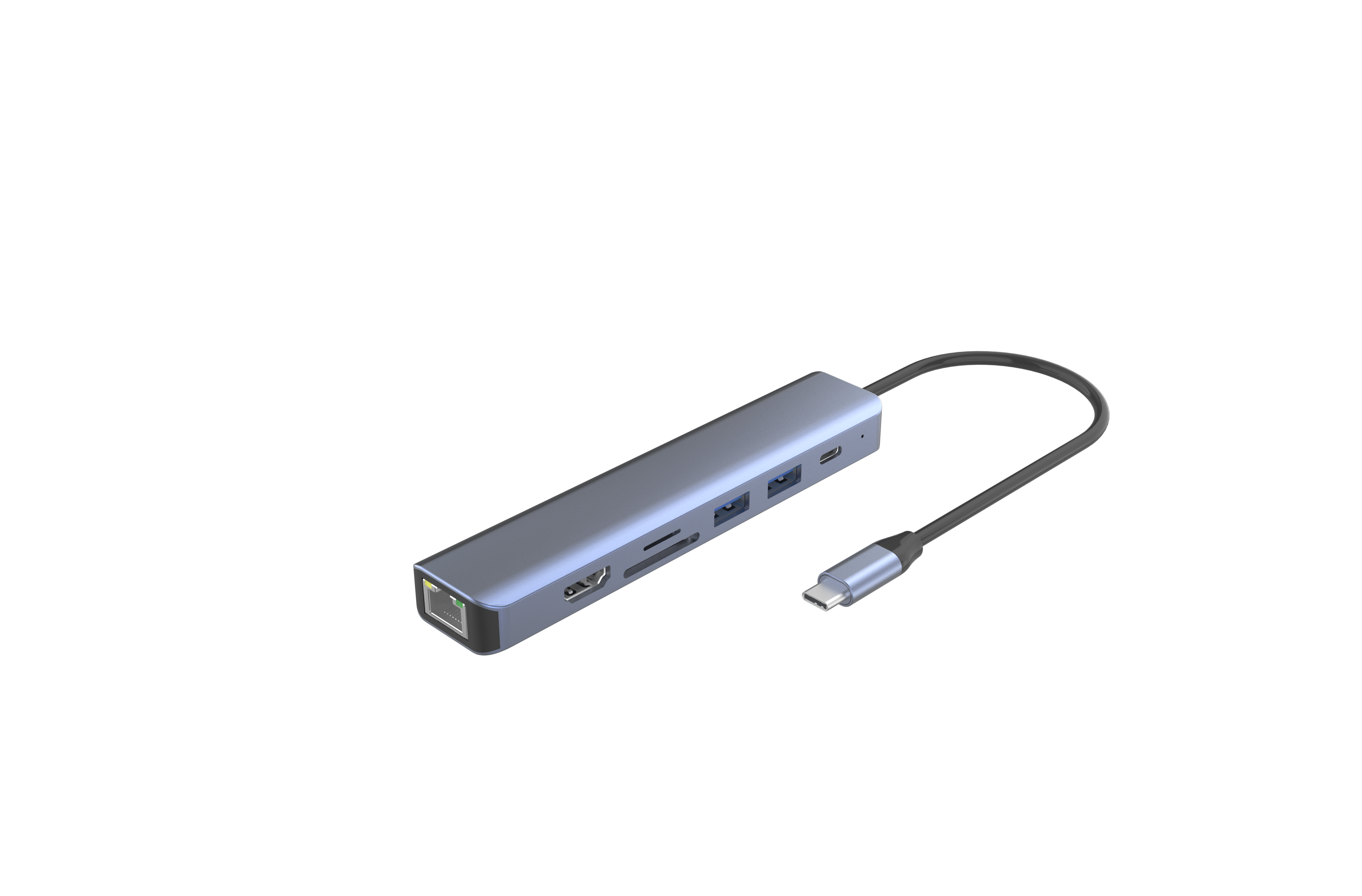 SH7702: 7-IN-1 USB C Hub
