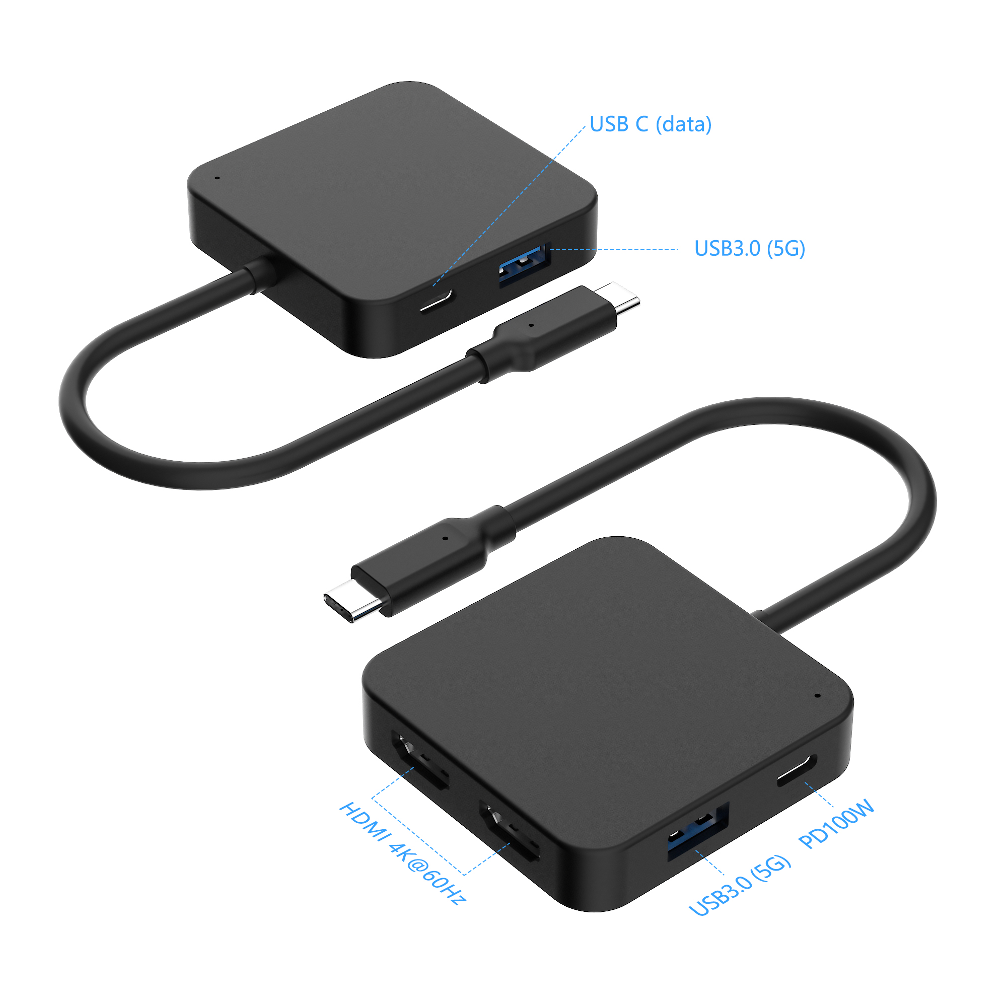 SH7602: 6-IN-1USB C Hub