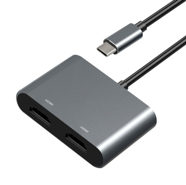 SH7206: 2 IN 1 Type-C Video Adapter Dual HDMI