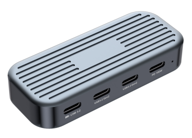 SH7412: 4 in 1 USB C full function Docking Station
