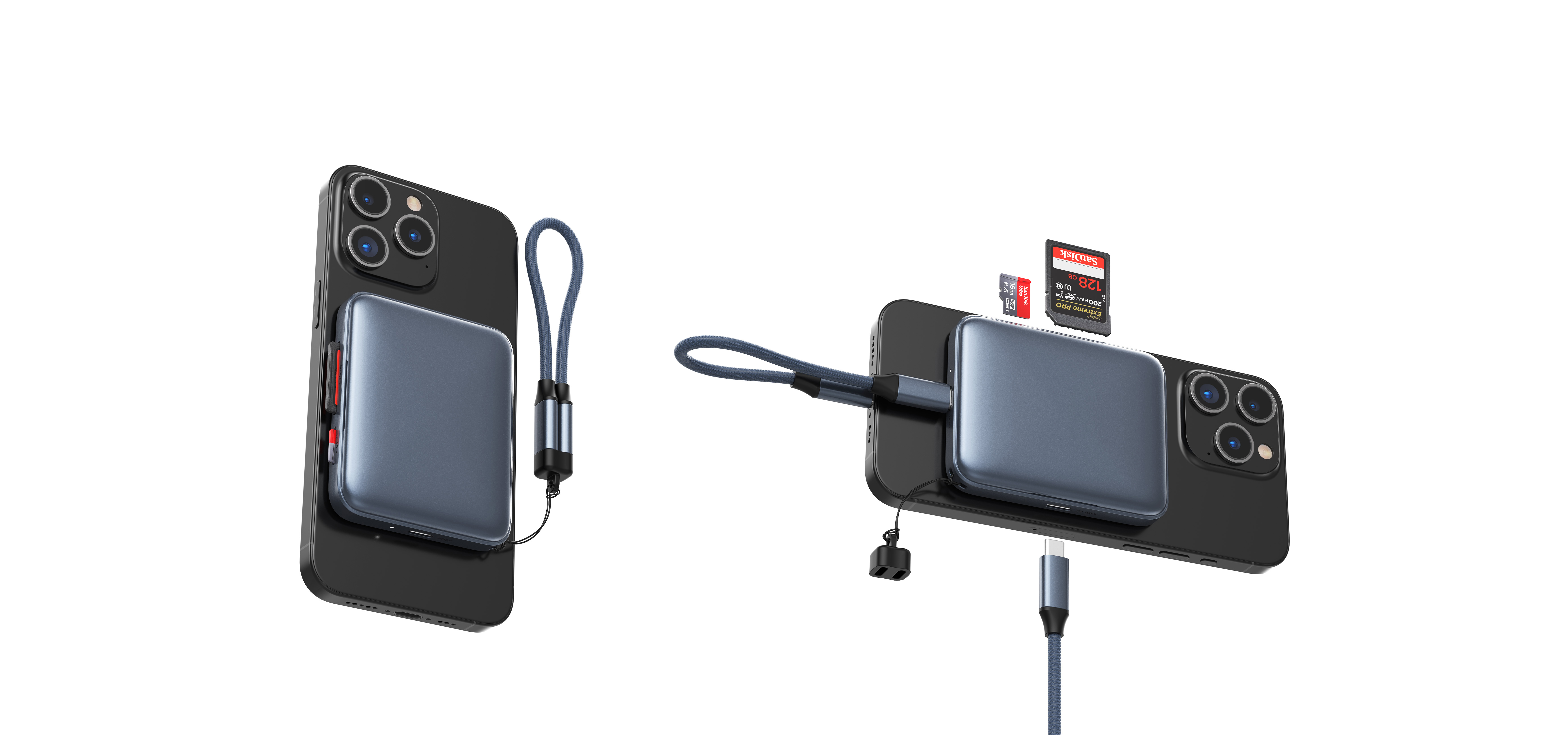 SS7306: 3 in 1 Card Reader Dock with PD and magnetic
