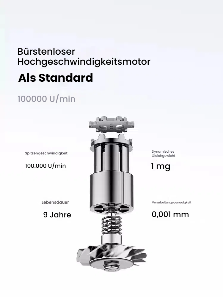 Laifen SE Lite Haartrockner, negativer Ionen-Haarföhn mit 100000 U/min bürstenloser Motor für schnelles Trocknen, leiser Hochgeschwindigkeits-Haartrockner, für zuhause und auf Reisen(Weiß)