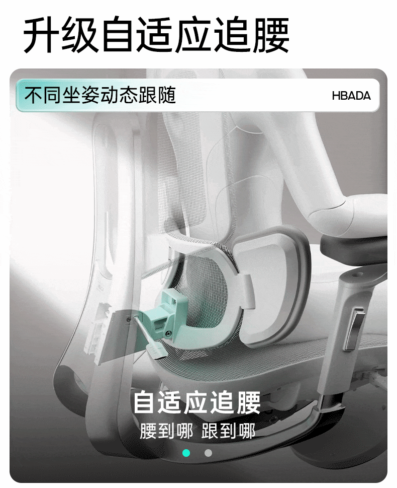 Hbada E3 Pro Ergonomic Office Chair with 3-Zone Dynamic Lumbar Support, 4D Adjustable Headrest, 6D Adjustable Armrests, Desk Chair with Footrest