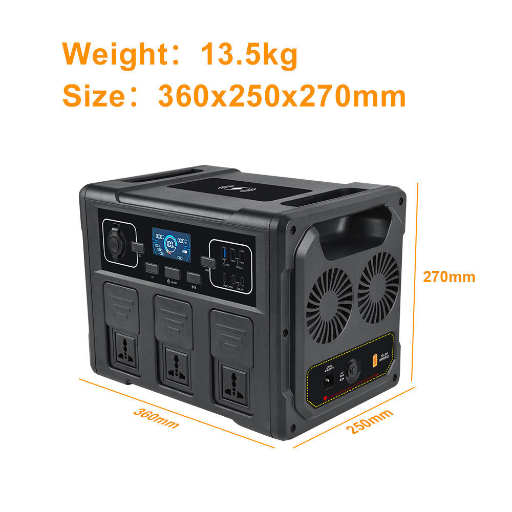 YABO 1200W Portable Power Station Solar Generator - Multiple Outlets for Home, RV & Job Sites