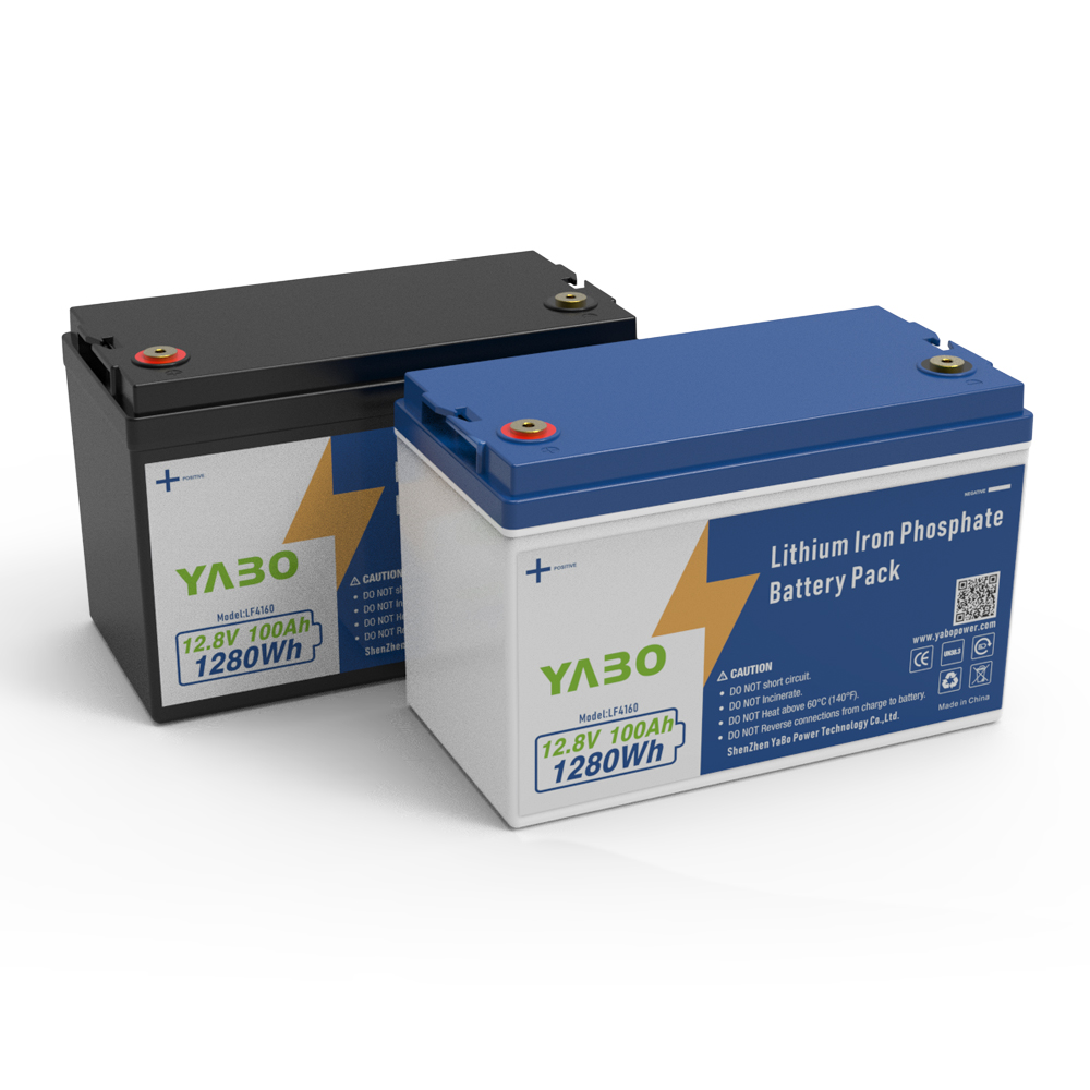 YABO 12V 100Ah LiFePO4 Battery for Off Grid Solar Power Systems RV Camper Van Marine and Outdoor Backup Power Applications