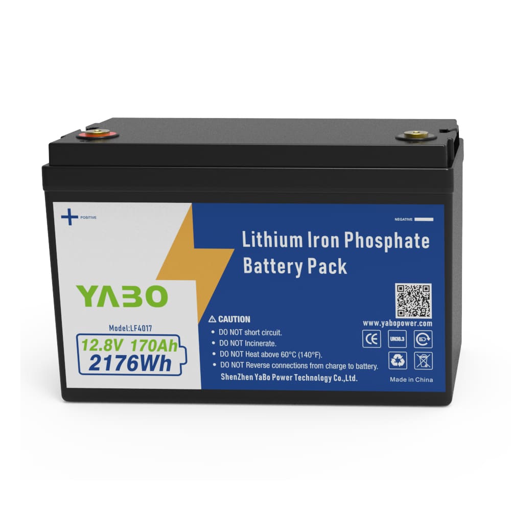 YABO 12V 170Ah LiFePO4 Battery for Minn Kota Trolling Motor