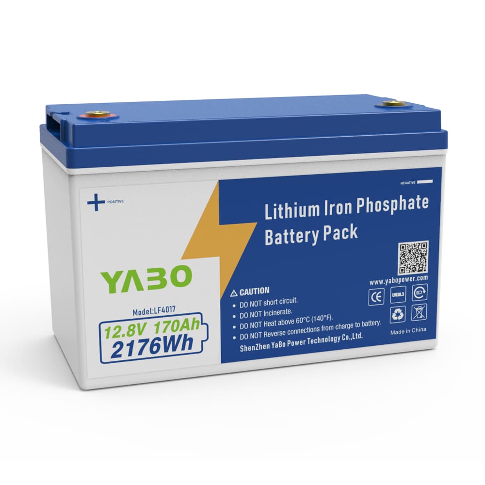 YABO 12V 170Ah LiFePO4 Battery for Minn Kota Trolling Motor