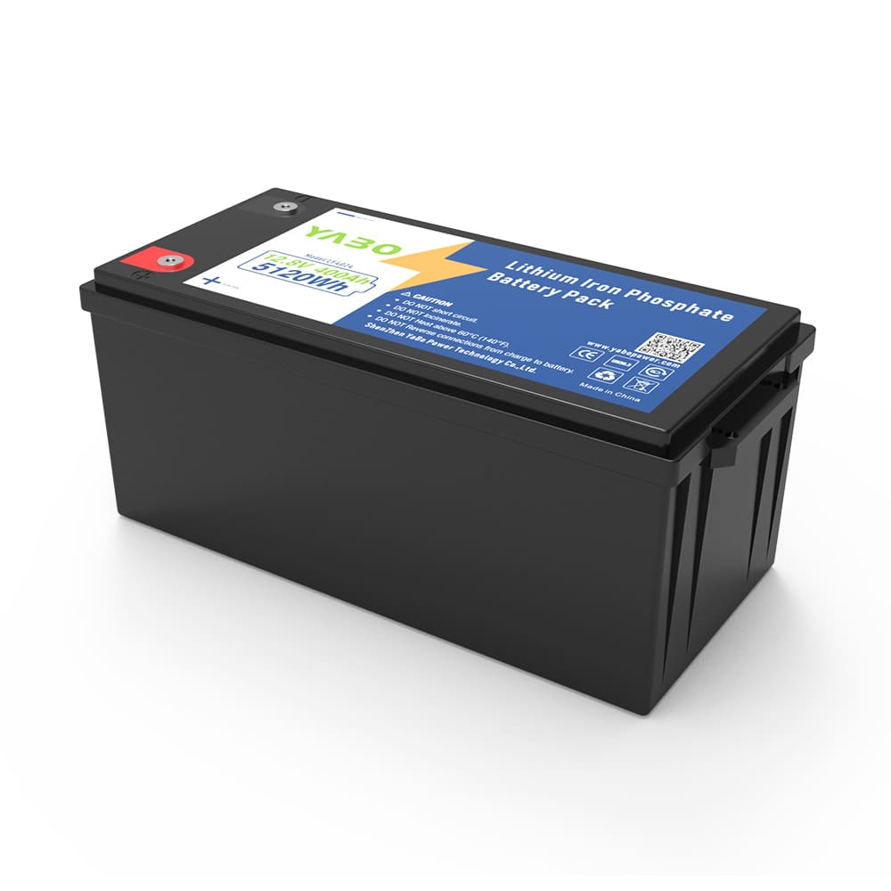 YABO 12V 400Ah LiFePO4 Batterij met Snel Opladen voor Huisopslag