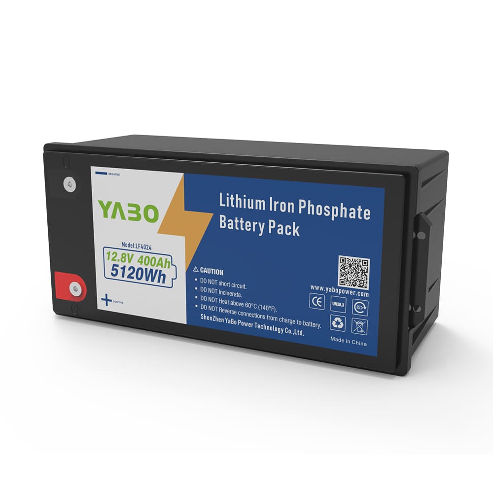 YABO 12V 400Ah LiFePO4 Batterij met Snel Opladen voor Huisopslag