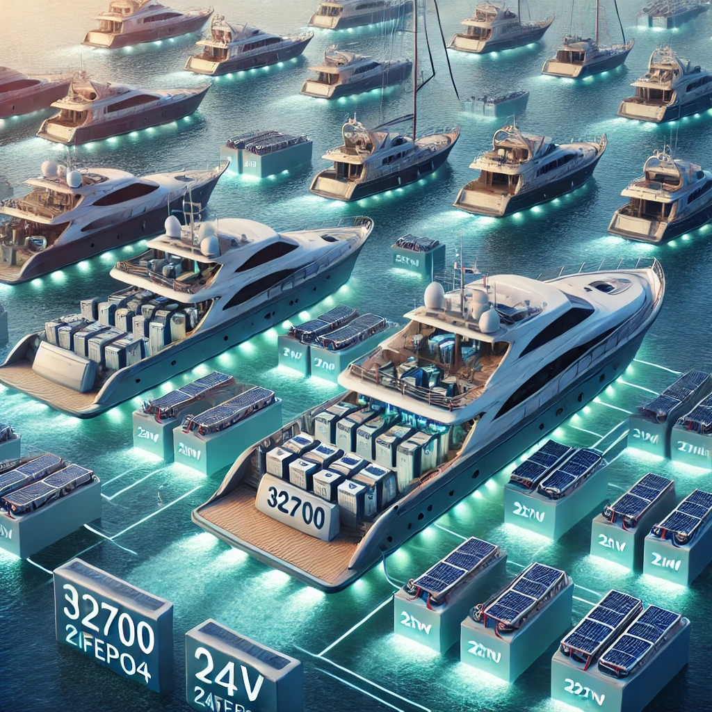 The Advantages of 32700 24V LiFePO4 Batteries for Large Marine Applications