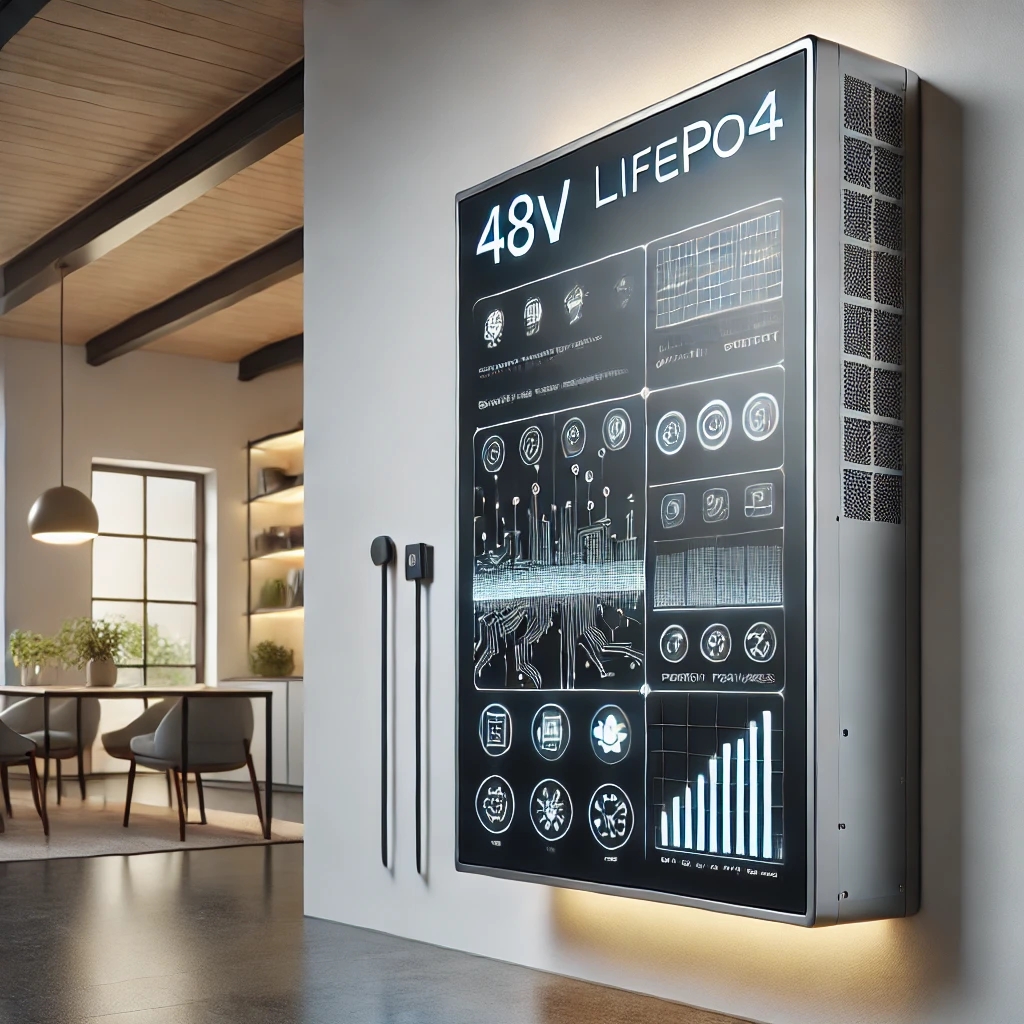 Enhancing Solar Energy Efficiency with 48V LiFePO4 Wall-mounted Battery and Smart Features