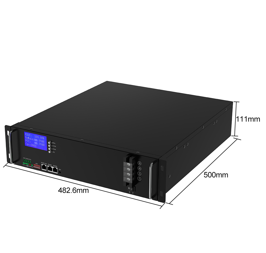 YABO 48V 50Ah LiFePO4 Server Rack Lithium Battery Solution