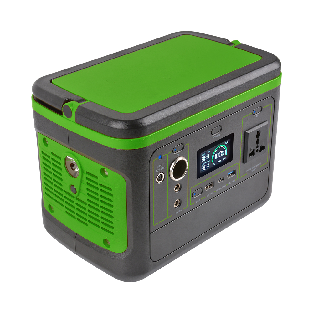 YABO 500W Solar Generator Portable Power Station - Fast Charging with LCD Display for Travel & Emergencies