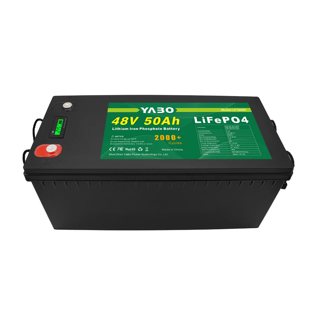 YABO 48V 50Ah Rechargeable Light Weight and Small Size Energy Storage