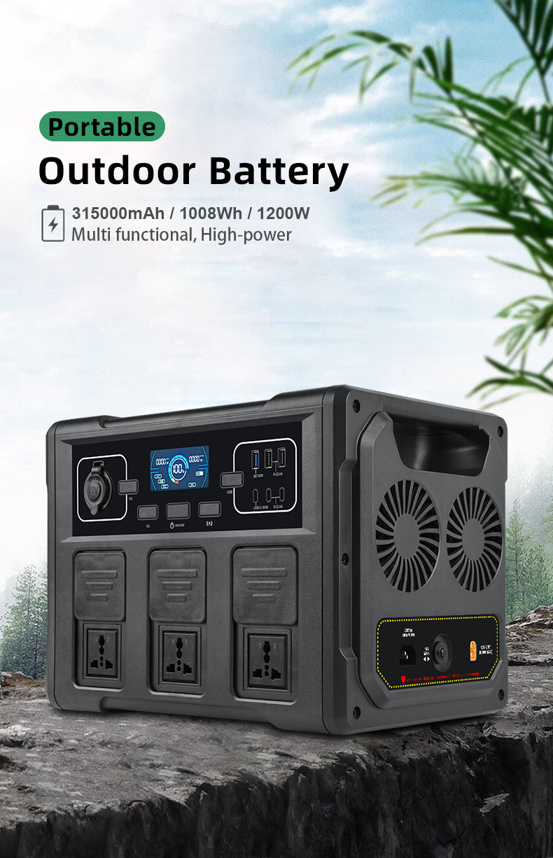 YABO SG1200 Energy Power Bank 1200W Portable Power Station Solar Generator For camping