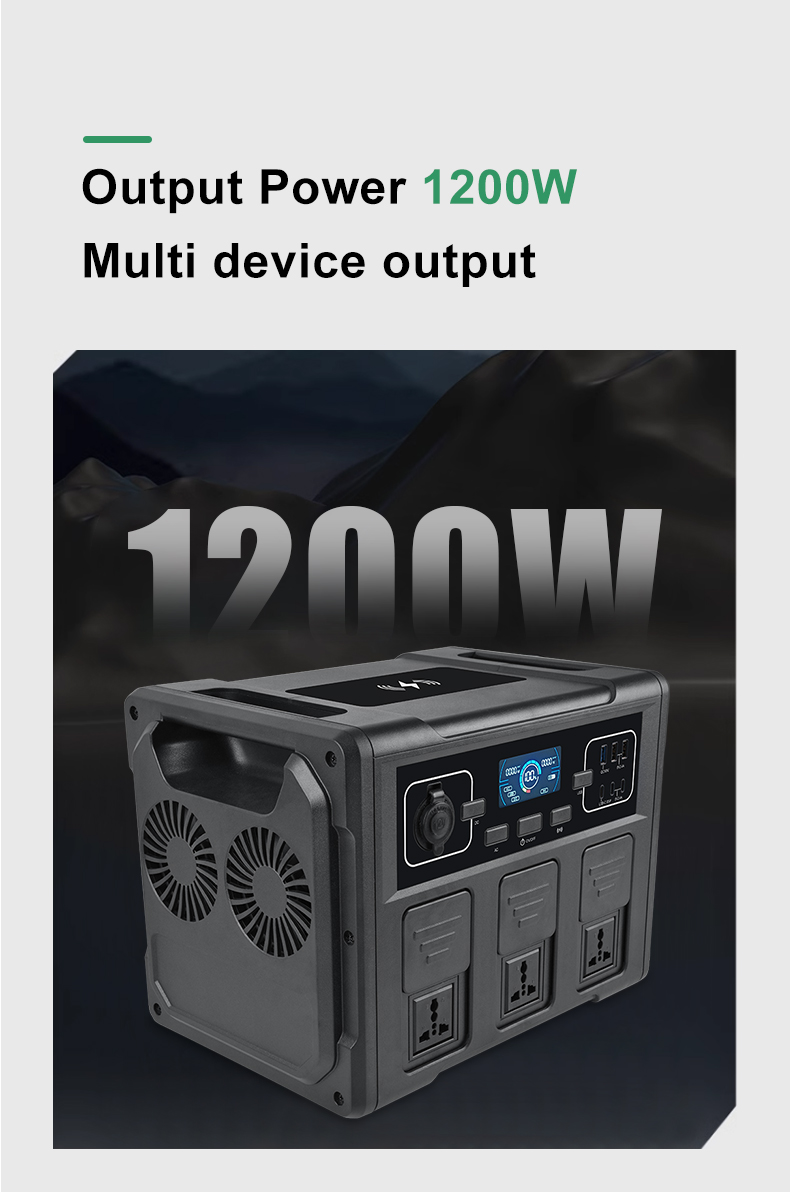 YABO SG1200 Energy Power Bank 1200W Portable Power Station Solar Generator For camping