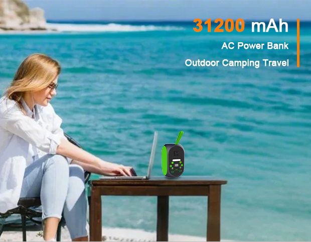 YABO 120W Portable Power Station With 30W Solar Generator Fast Charging Solar Generator for Camping 