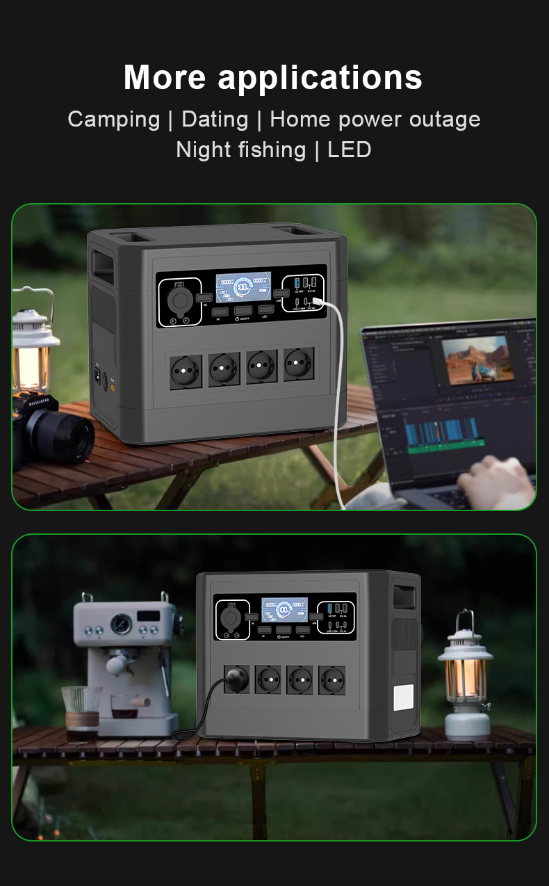 YABO SG2000 Home Backup Power Camping 2000W Portable Power Station 2016Wh Power Bank For Camping