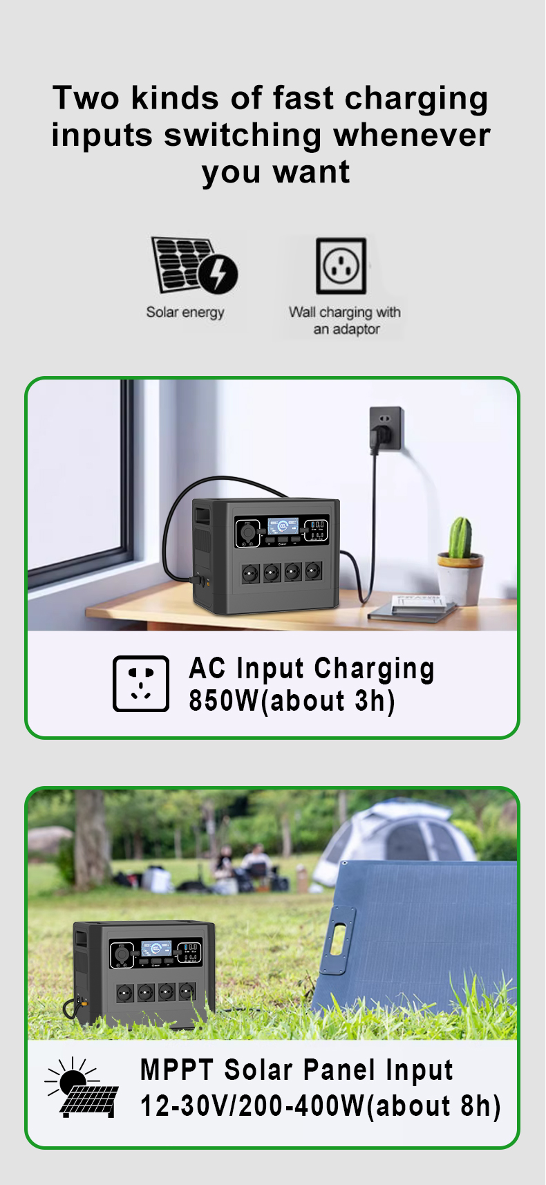 YABO SG2000 Home Backup Power Camping 2000W Portable Power Station 2016Wh Power Bank For Camping