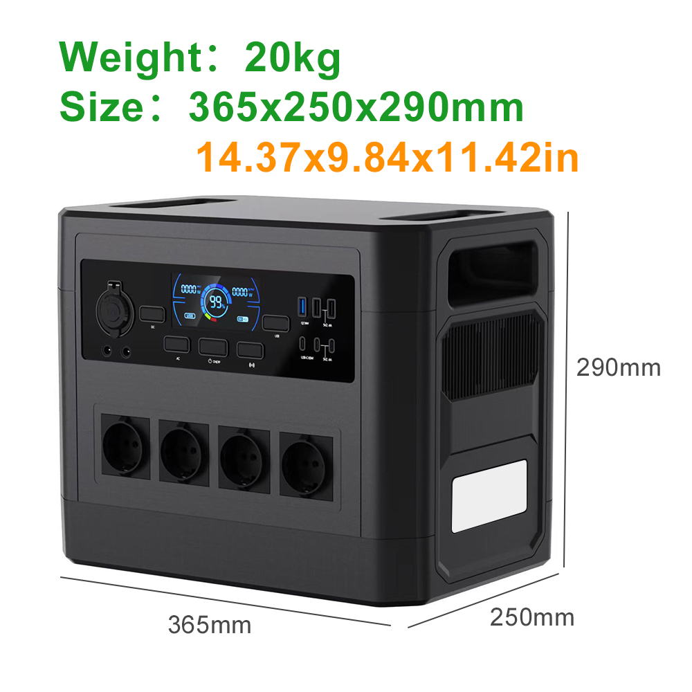YABO SG2000 High Capacity 2000W Lithium Ion Rechargeable Power Station for Home and Worksite