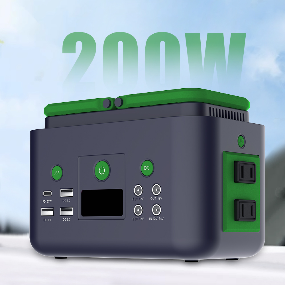 YABO 200W Solar Generator Portable Power Station - Pure Sine Wave Output for RV & Outdoor Adventures