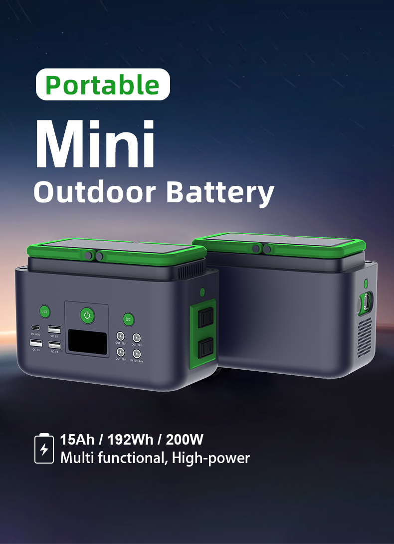YABO SG200 Mini PD60w Charging Solar Generator 200W Portable Power Station 192Wh Power Bank