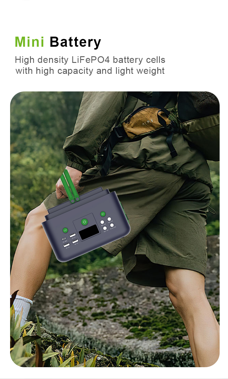 YABO SG200 Mini PD60w Charging Solar Generator 200W Portable Power Station 192Wh Power Bank