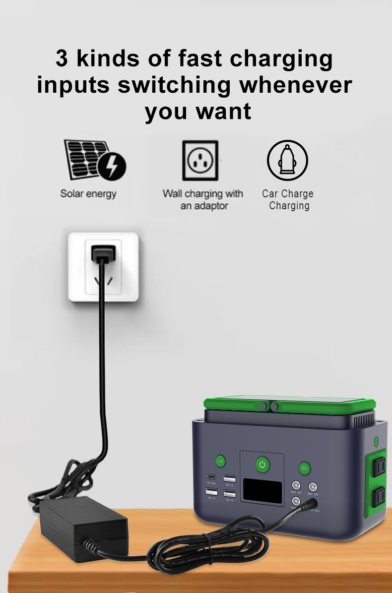 YABO SG200 Mini PD60w Charging Solar Generator 200W Portable Power Station 192Wh Power Bank