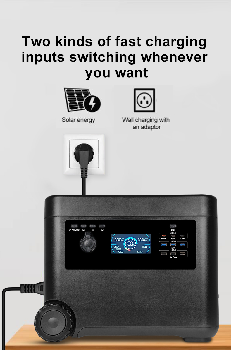 YABO SG3000 Solar Powered Home Power Bank 3000W Portable Power Station 220V 110V Solar Generator