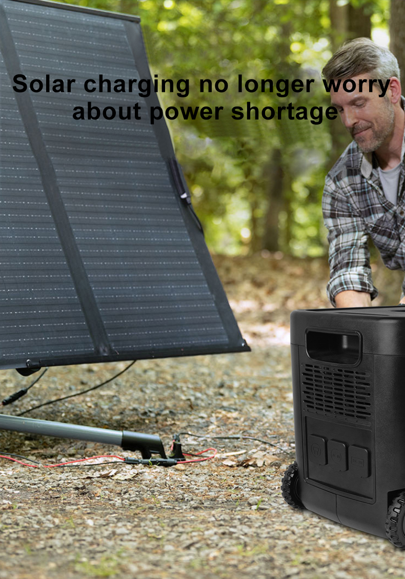 YABO SG3000 Solar Powered Home Power Bank 3000W Portable Power Station 220V 110V Solar Generator