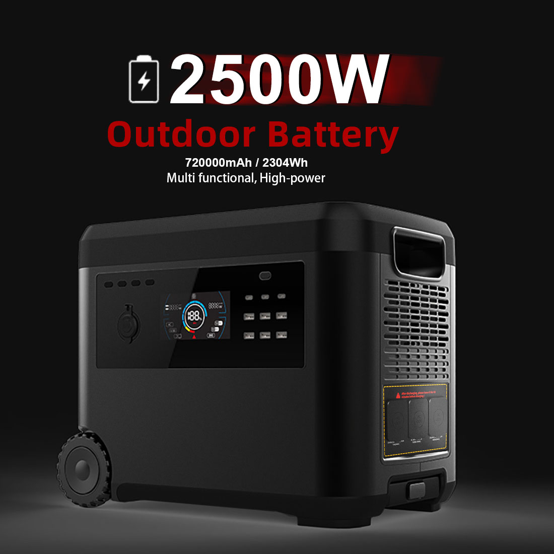 YABO SG2500 Ultra Capacity Lithium Battery 2500W Portable Power Station for Backup Power Supply