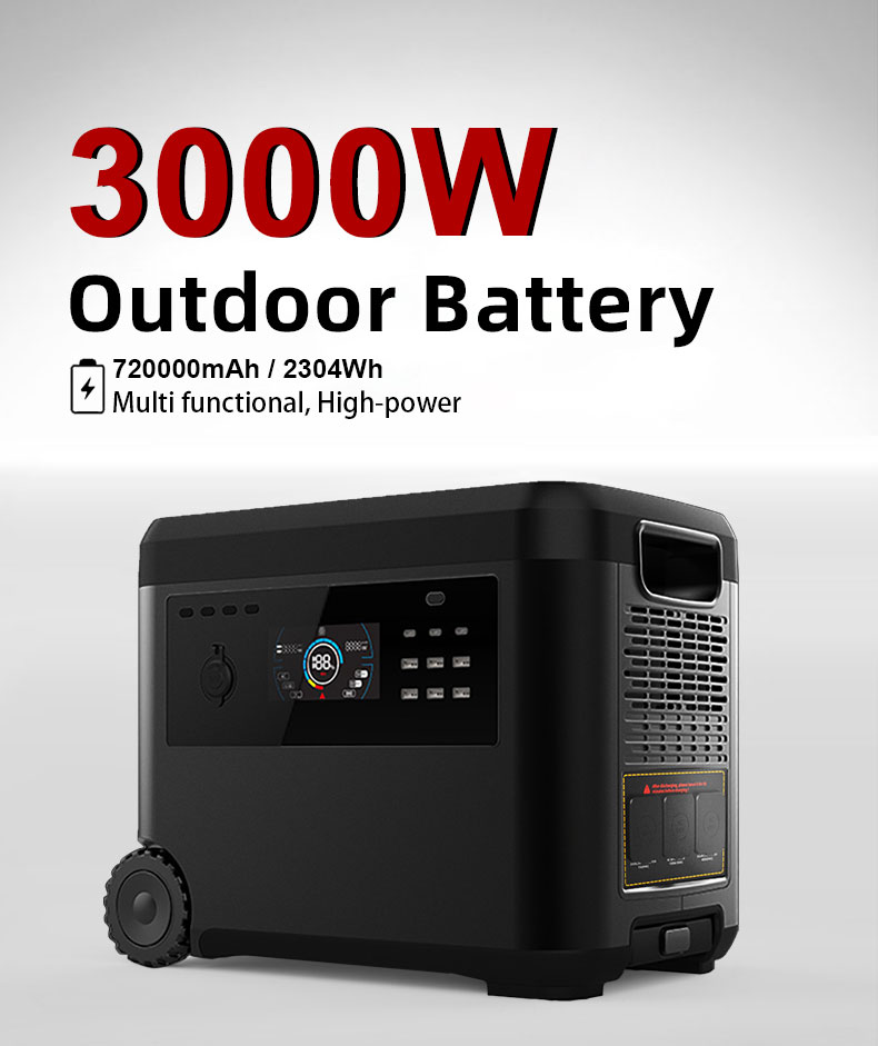 YABO SG3000 Solar Powered Home Power Bank 3000W Portable Power Station 220V 110V Solar Generator