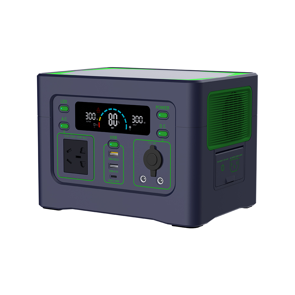 YABO 300W Portable Power Station with Solar Charging - Compact Solar Generator for Camping & Emergency Backup