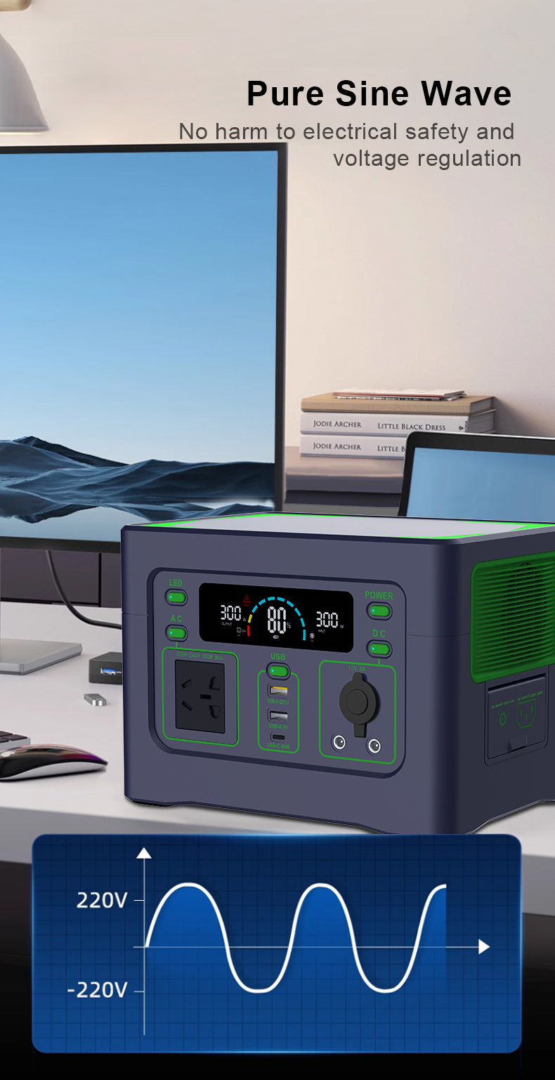 YABO SG300SX Super Green Energy 300w Portable Power Station Energy Storage System Power Bank