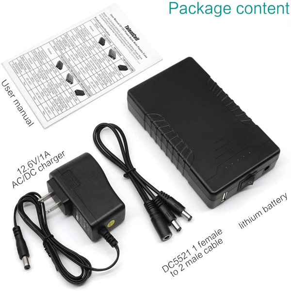 YB1206000-USB 12V 6000mAh Li-ion Power Bank Rechargeable 12V Lithium Ion Battery Pack with USB DC Output