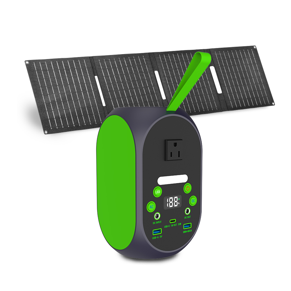 YABO 30W Foldable Solar Panel for 120W Power Station - Lightweight Solar Charging Kit for Portable Generators