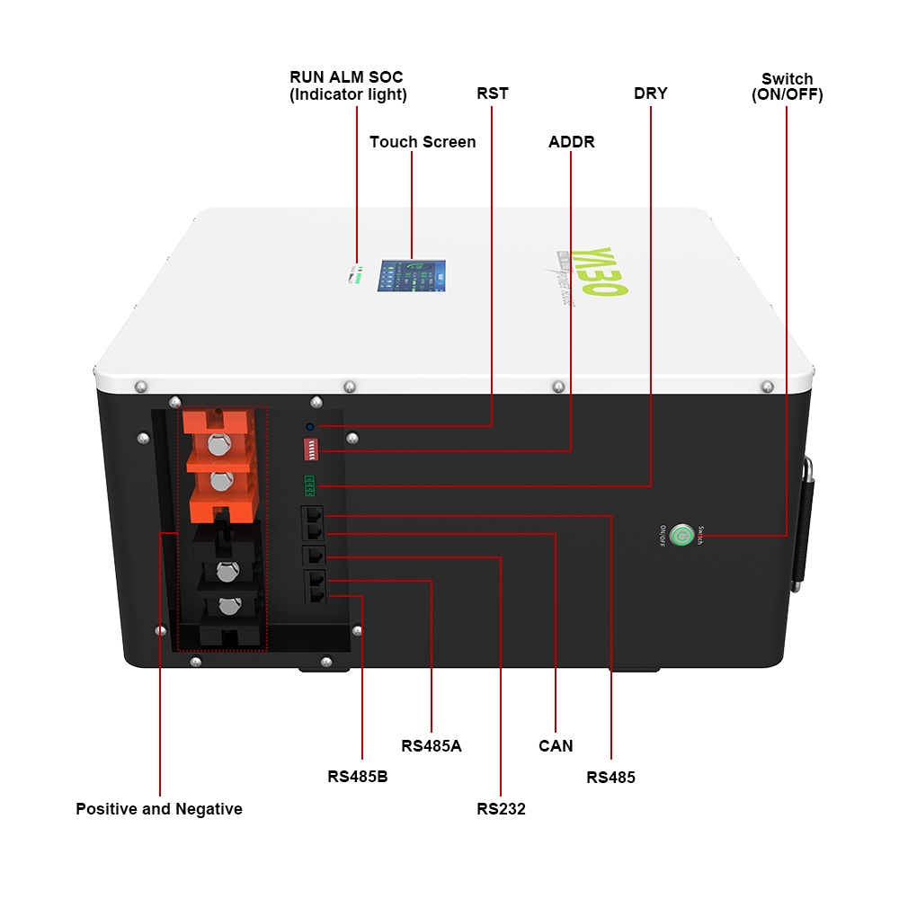 YABO Wall-mounted 48V 200Ah LiFePO4 Battery for Energy Independence