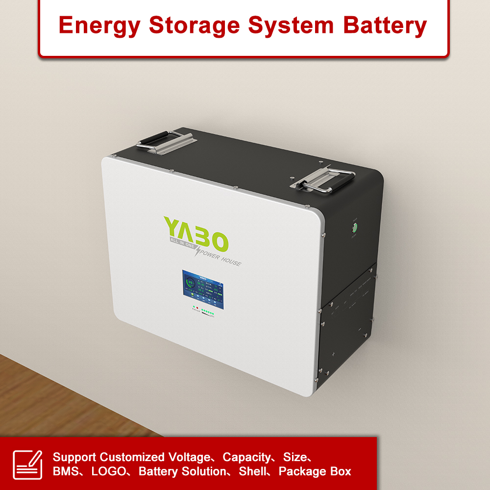 YABO 48V 150Ah LiFePO4 Solar Battery Wall-mount with Peak Power Output