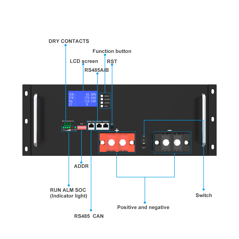 YABO LiFePO4 Rackmount 48V 170Ah  for Efficient Power Storage