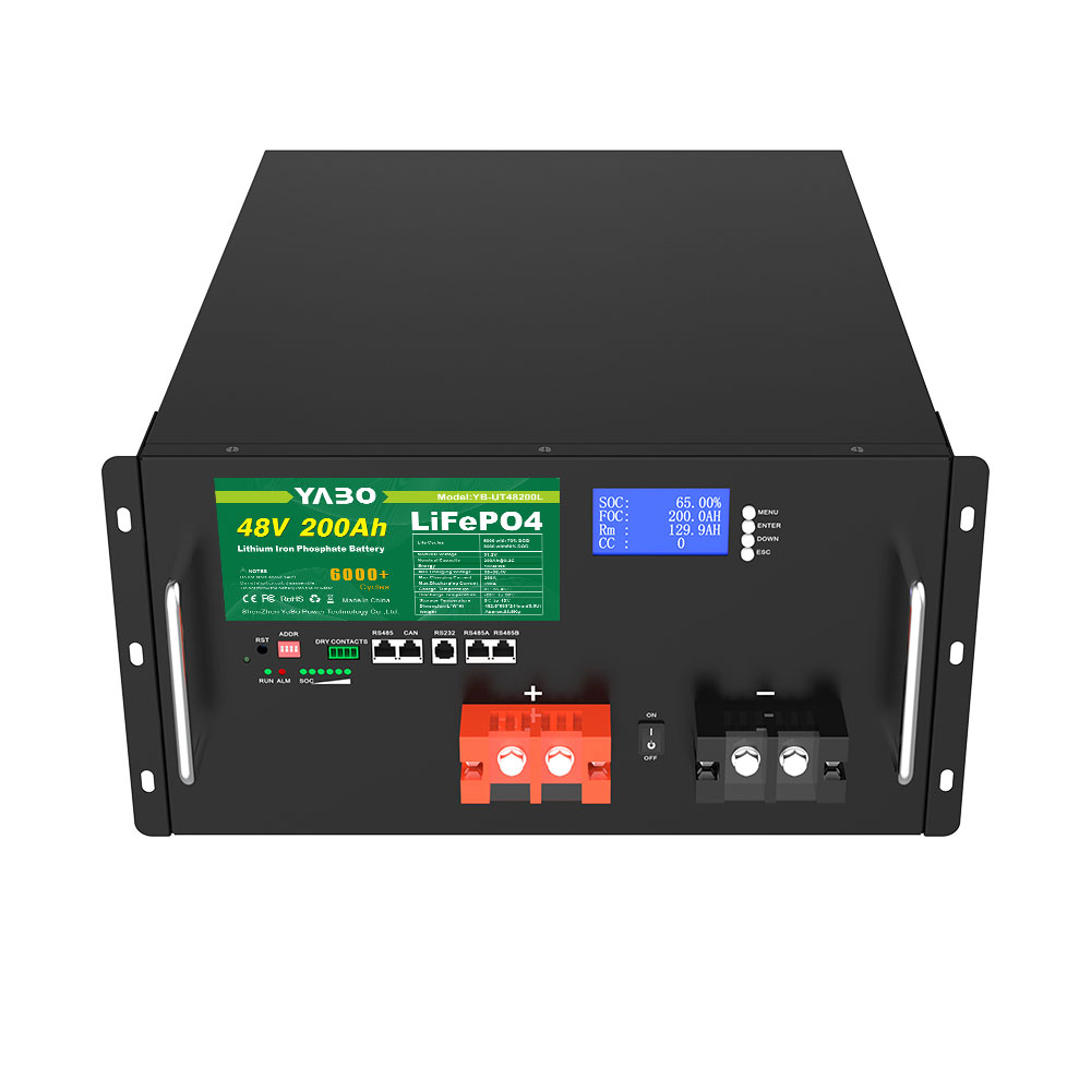 YABO 48V 200Ah LiFePO4 Lithium Storage Rackmount Solution