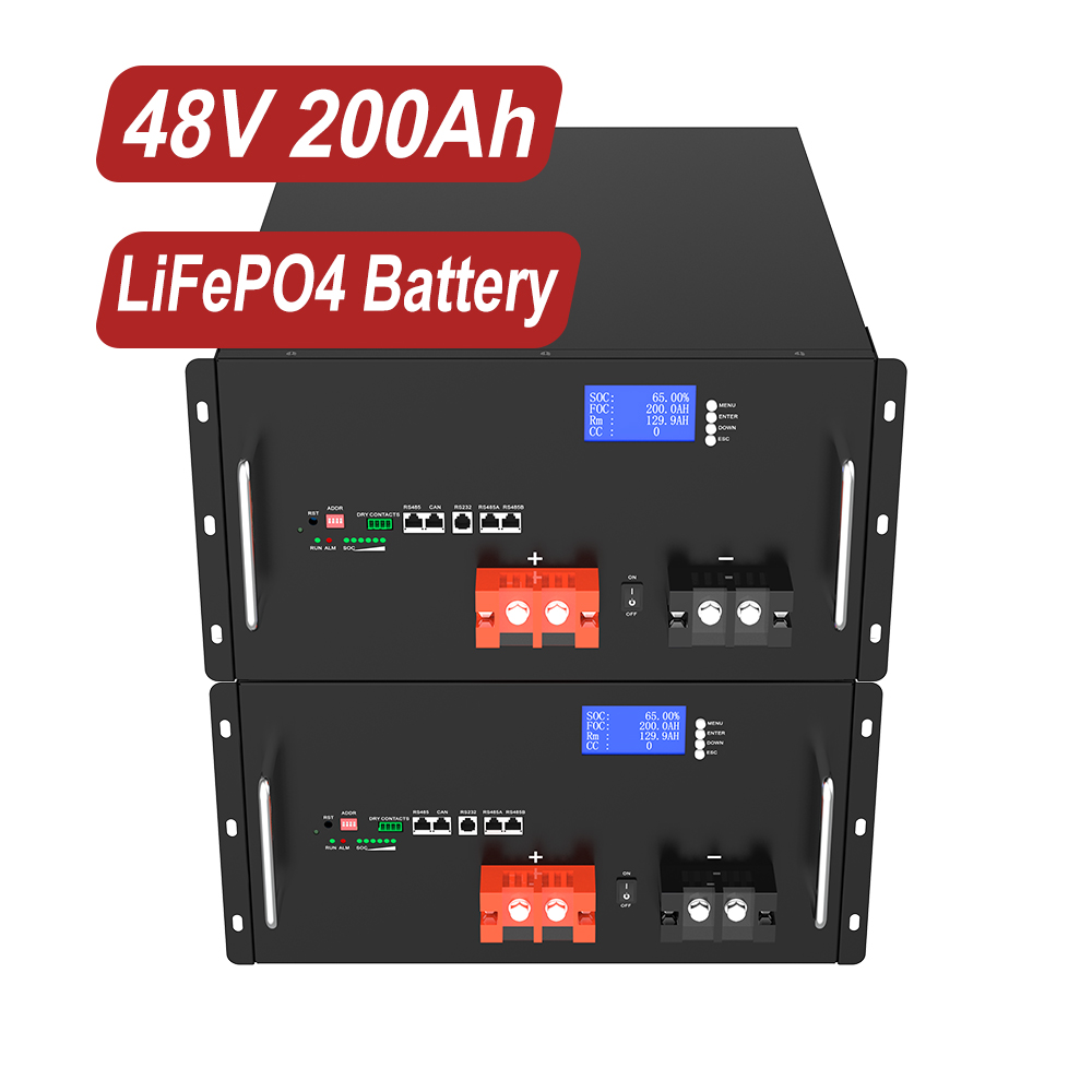 48V 200Ah Rack Mounted LiFePO4 Battery