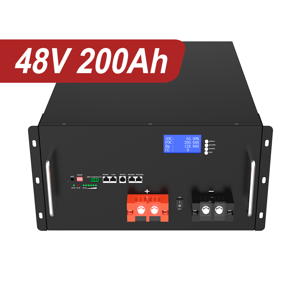 YABO 48V 200Ah LiFePO4 Lithium Storage Rackmount Solution