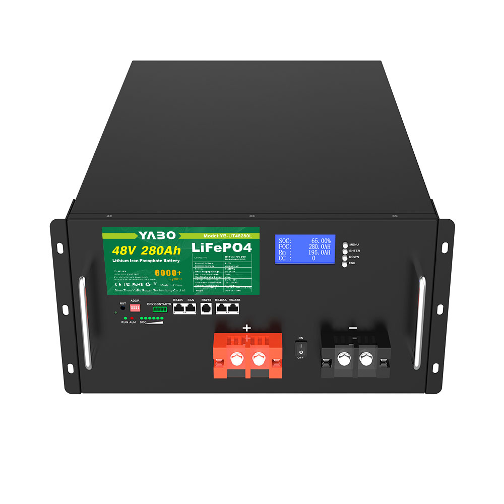 YABO 48V 280Ah LiFePO4 Rack Battery for Critical Loads Home System